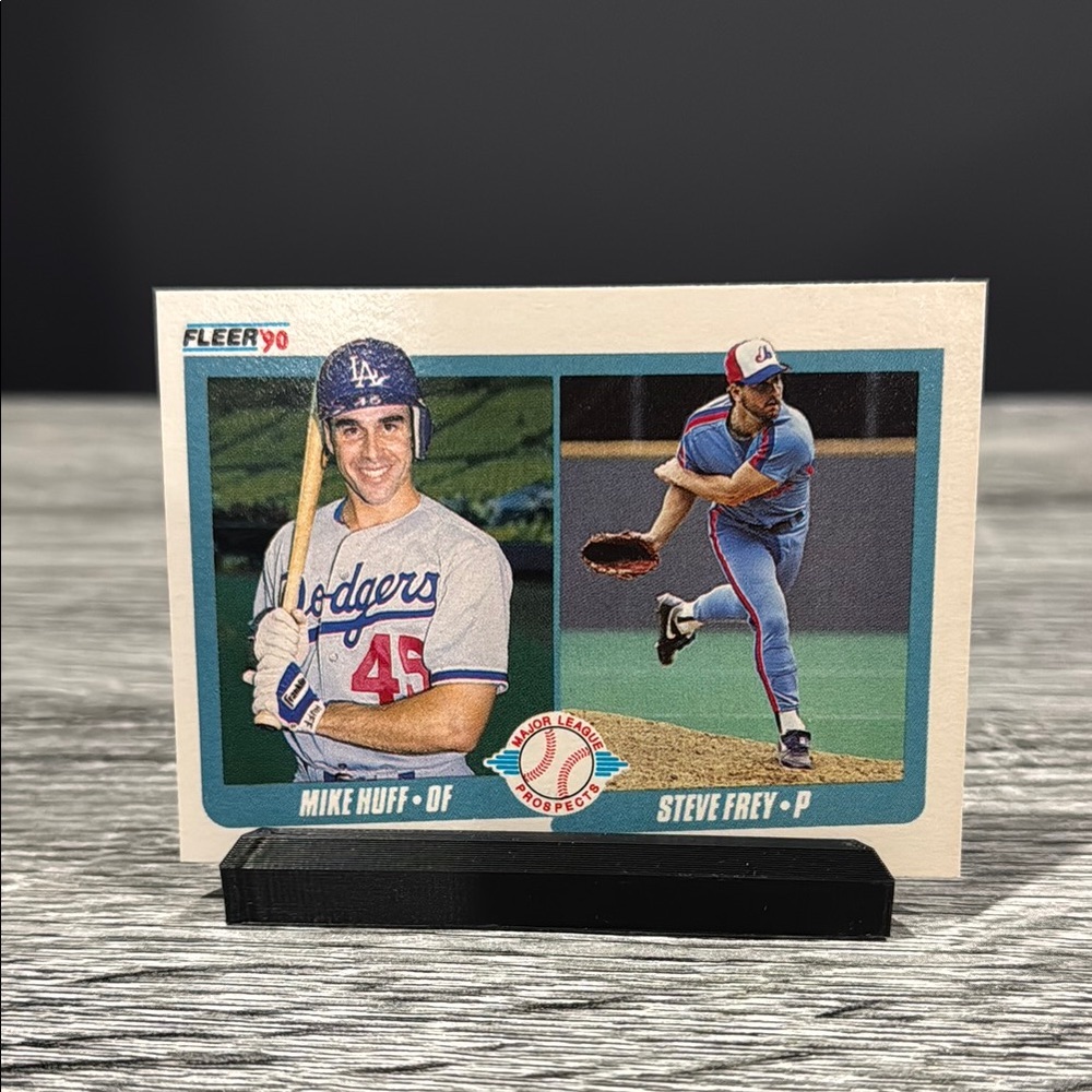 MLB | Fleer ‘90 Prospects #648: Mike Huff & Steve Frey (1990) - Baseball Card